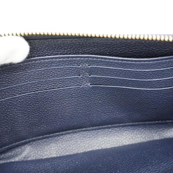 Louis Vuitton Long Wallet Monogram Empreinte Zippy M62121 Marine Rouge Ladies - Picture 11 of 12